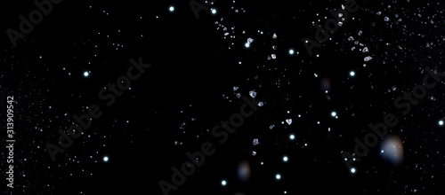 Fototapeta Naklejka Na Ścianę i Meble -  Abstract galaxy background. Free space for text.