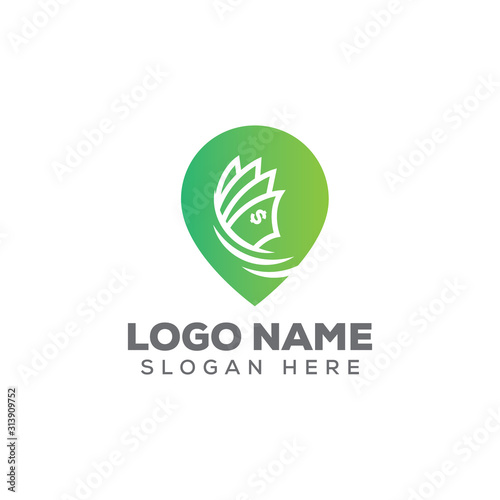 Find Dollar/cash logo design template vector