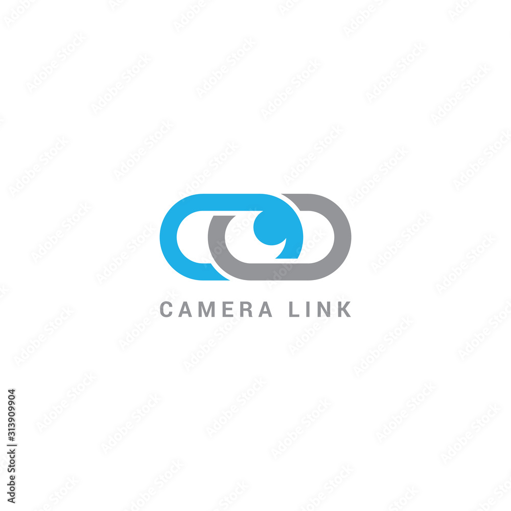 link camera logo design template. full vector link camera logo design template. full vector