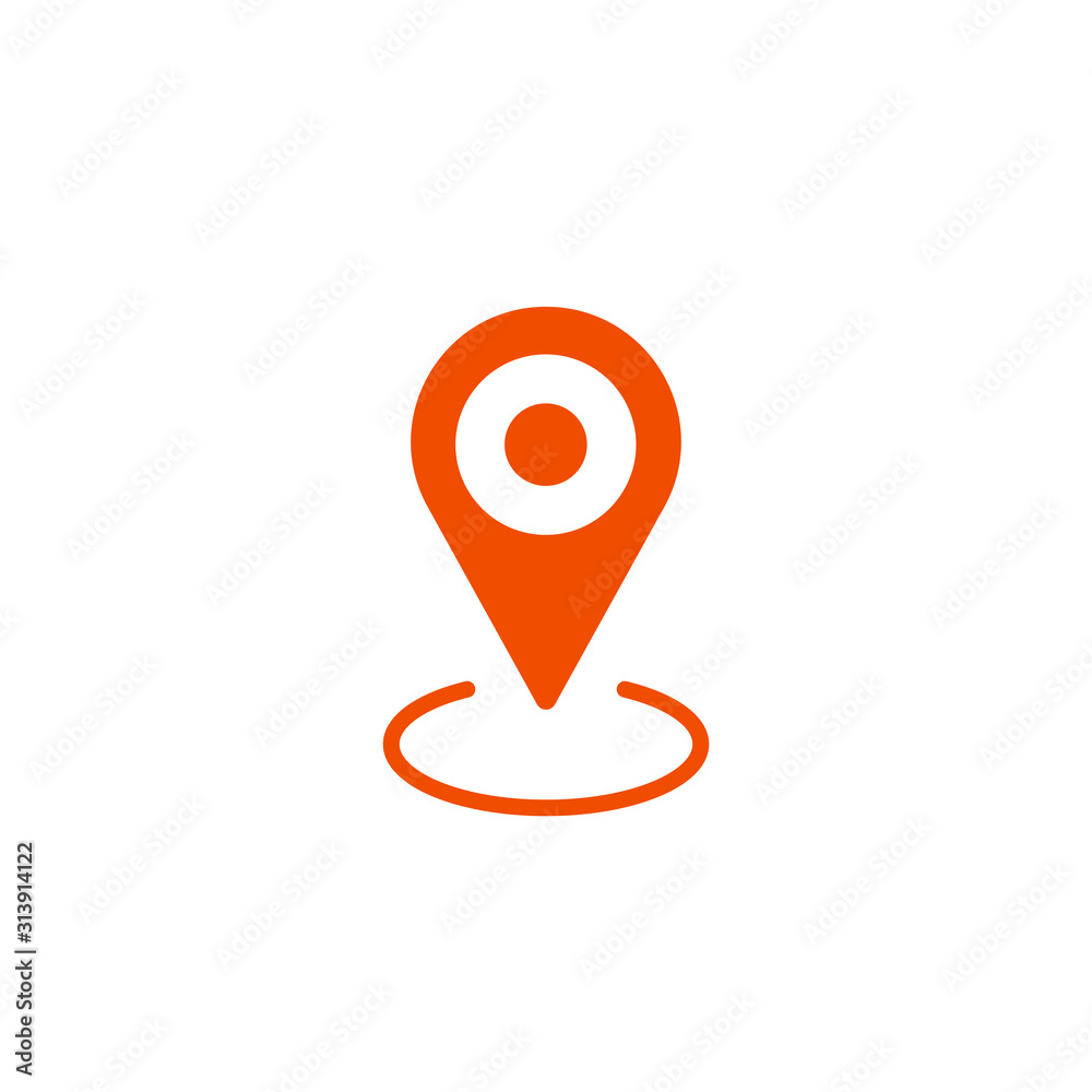 Location icon, gps marker, map pin. Location icon, gps marker, map pin.