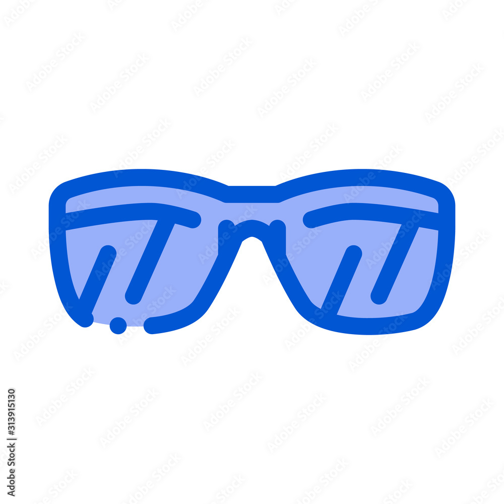 Sunglasses Icon Vector. Outline Sunglasses Sign. Isolated Contour Symbol Illustration Sunglasses Icon Vector. Outline Sunglasses Sign. Isolated Contour Symbol Illustration