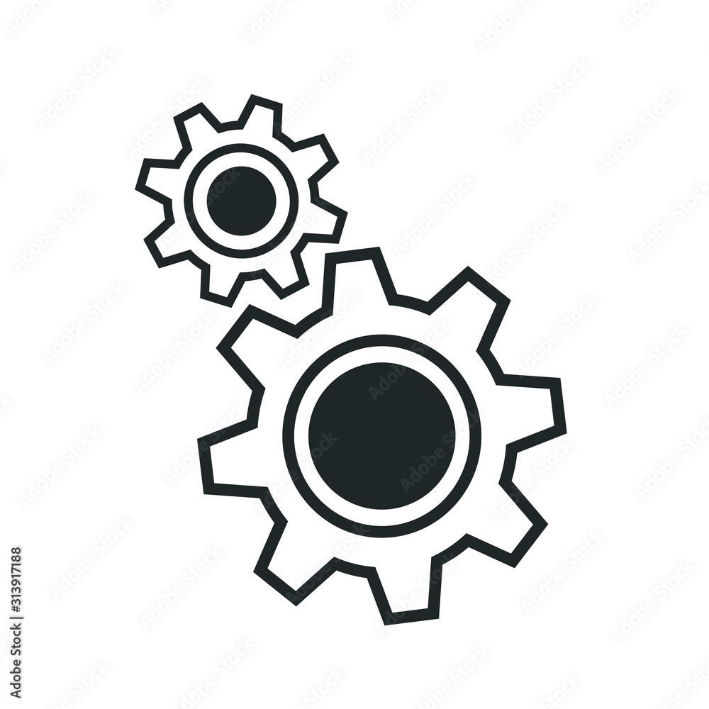 Two gears mechanism