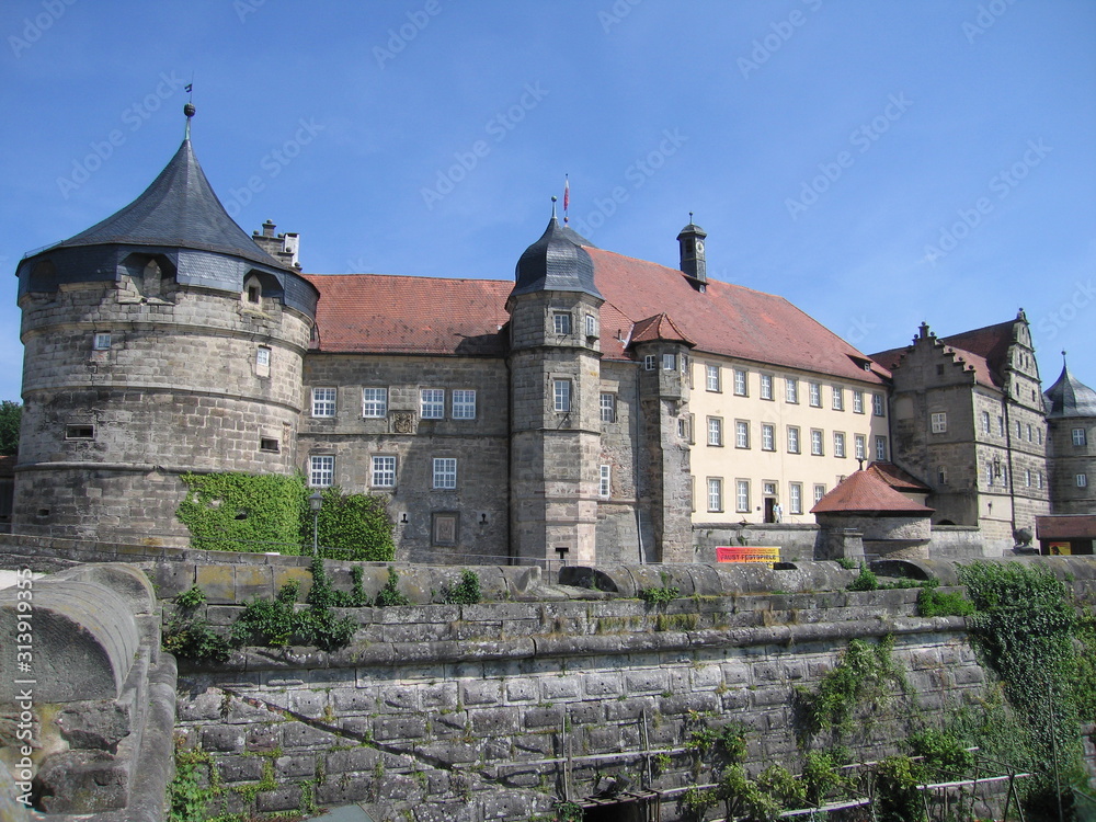 Blick auf Festung Rosenberg in Kronach
