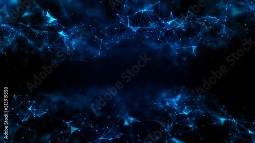 3D Illustration of an Abstract Plexus Concept Background © grasycho