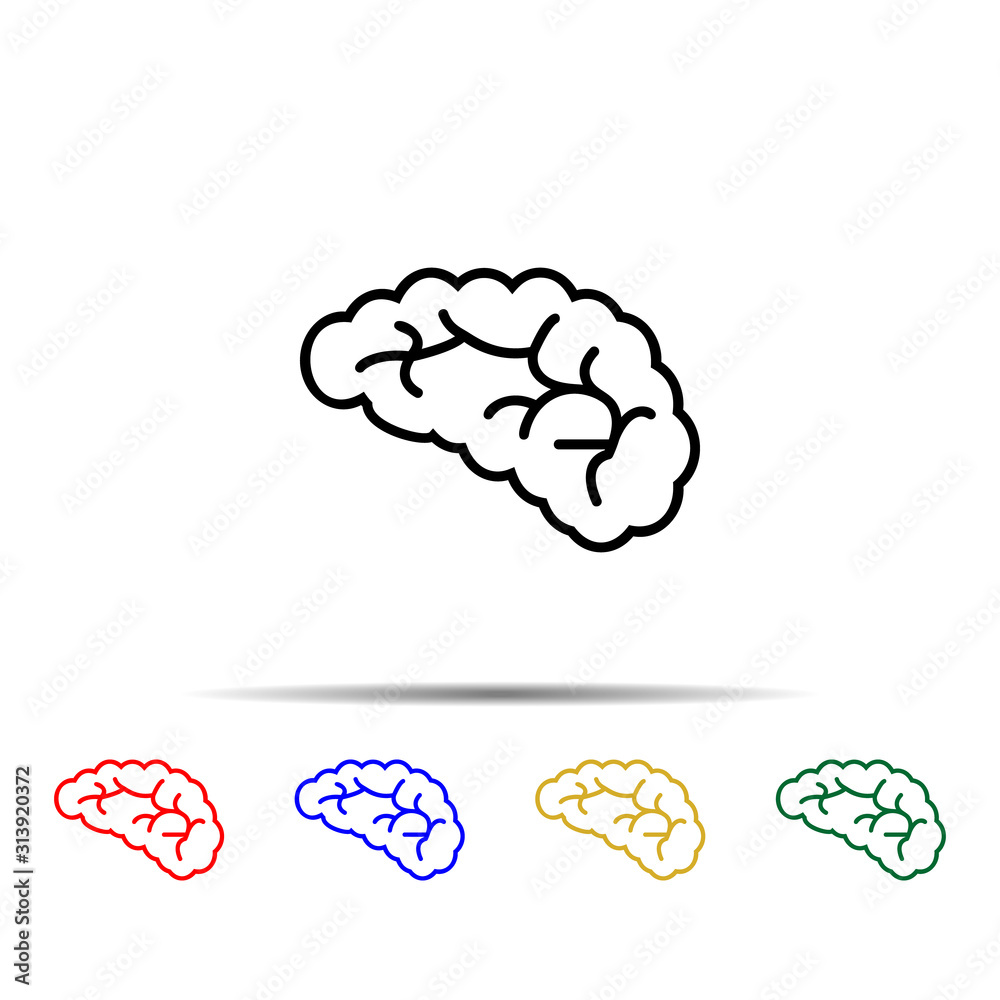 bacteria multi color style icon. Simple thin line, outline vector of sciense icons for ui and ux, website or mobile application bacteria multi color style icon. Simple thin line, outline vector of sciense icons for ui and ux, website or mobile application