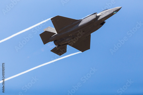Fotografie, Obraz F-35A stealth fighter captured in July 2018 at the Royal International Air Tatto