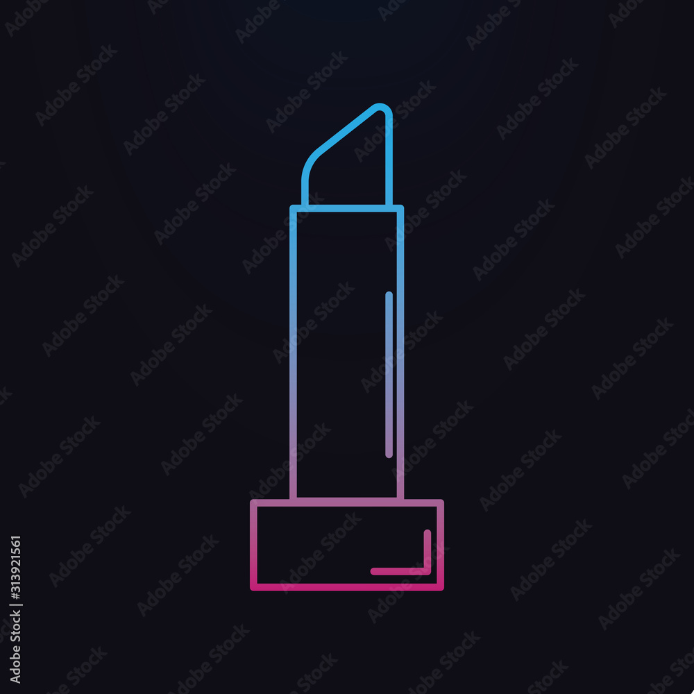 Lipstick nolan icon. Simple thin line, outline vector of shopping icons for ui and ux, website or mobile application Lipstick nolan icon. Simple thin line, outline vector of shopping icons for ui and ux, website or mobile application