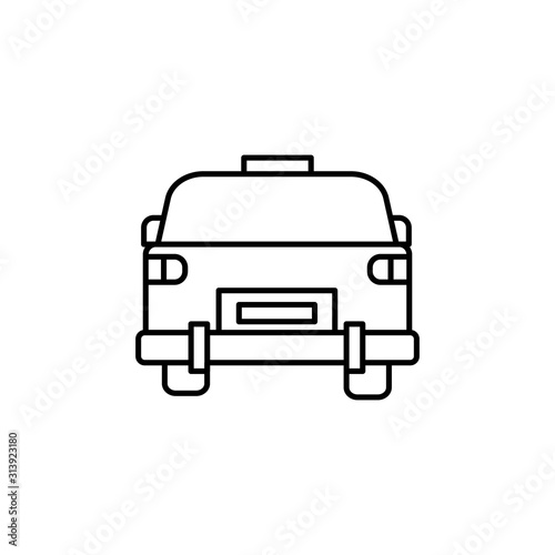 taxi, public transport, transportation line icon. elements of airport, travel illustration icons. signs, symbols can be used for web, logo, mobile app, UI, UX