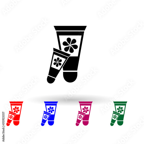 Spa cream multi color icon. Simple glyph, flat vector of spa icons for ui and ux, website or mobile application