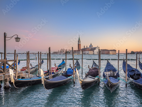 Gondolas in Venice © Stuart