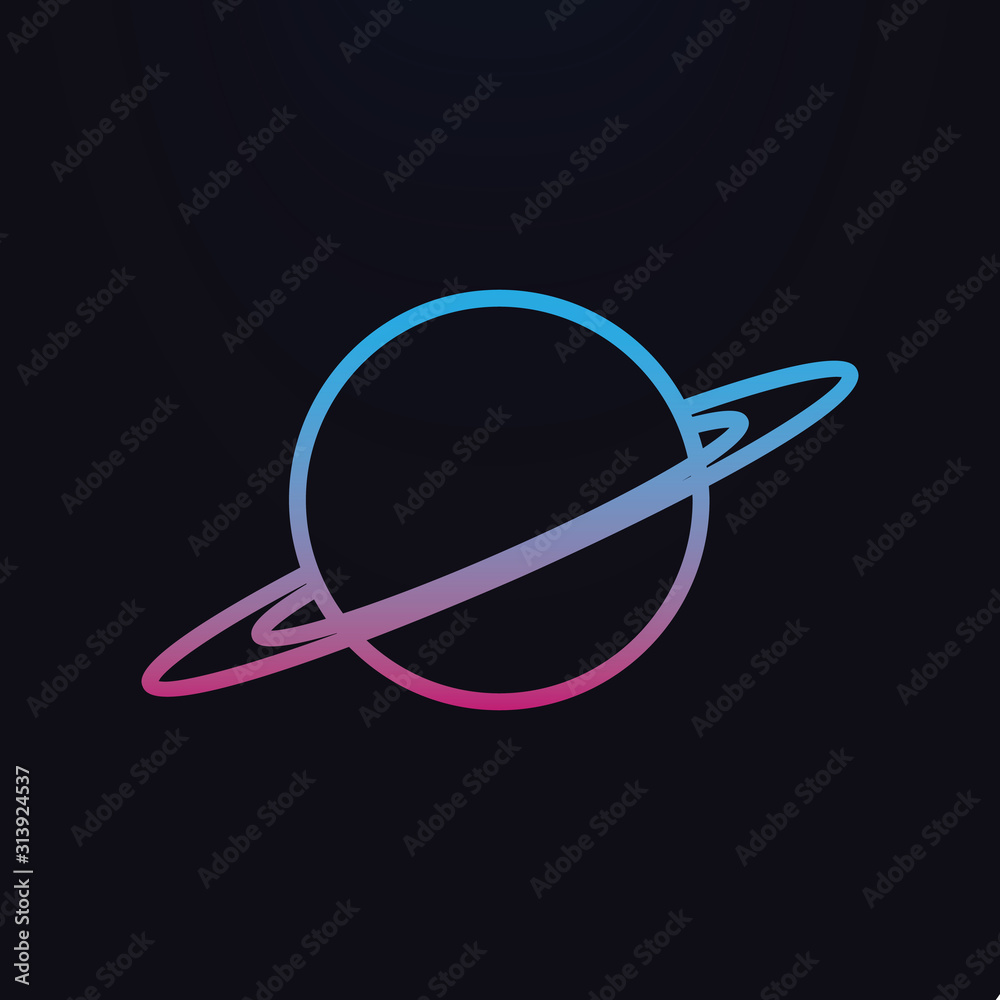 Saturn planet nolan icon. Simple thin line, outline vector of space icons for ui and ux, website or mobile application Saturn planet nolan icon. Simple thin line, outline vector of space icons for ui and ux, website or mobile application