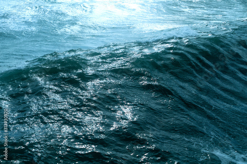 Wavy sea water surface