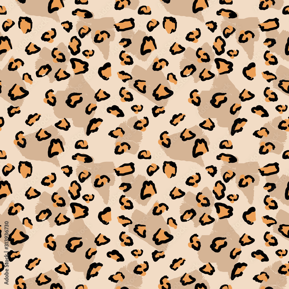 Leopard pattern design, animal print, background, texture, repeating black, yellow and brown stains. Fashion and stylish background Leopard pattern design, animal print, background, texture, repeating black, yellow and brown stains. Fashion and stylish background