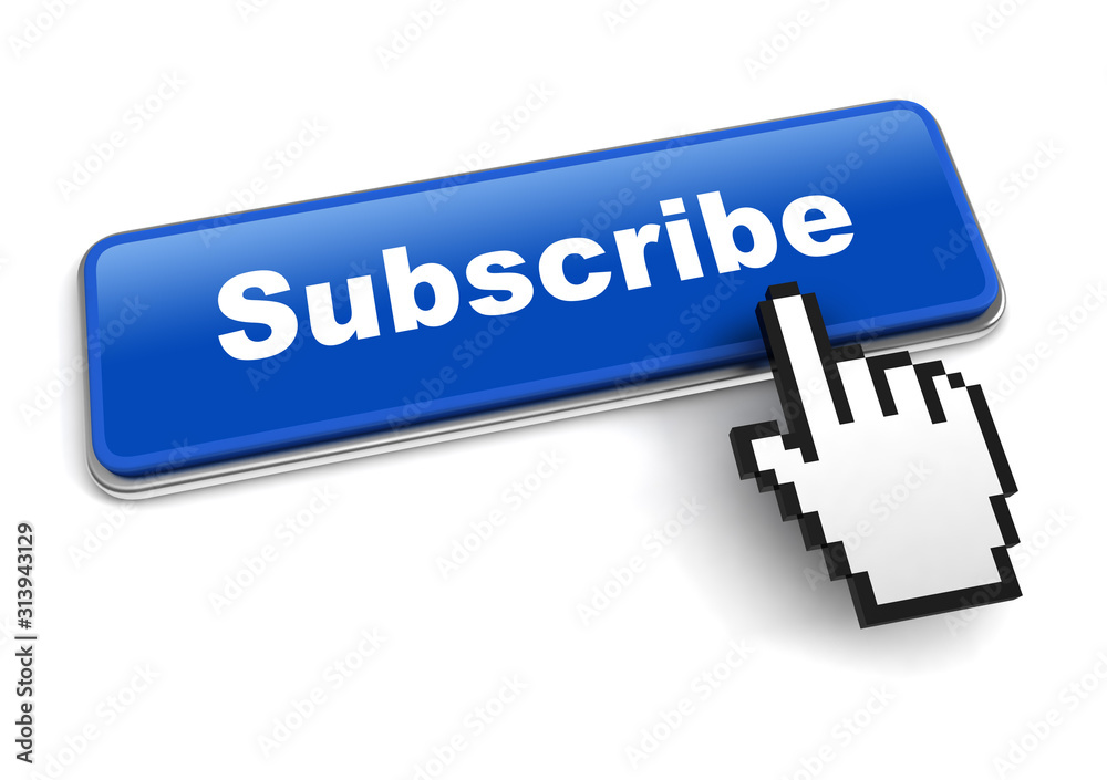subscribe concept 3d illustration isolated subscribe concept 3d illustration isolated