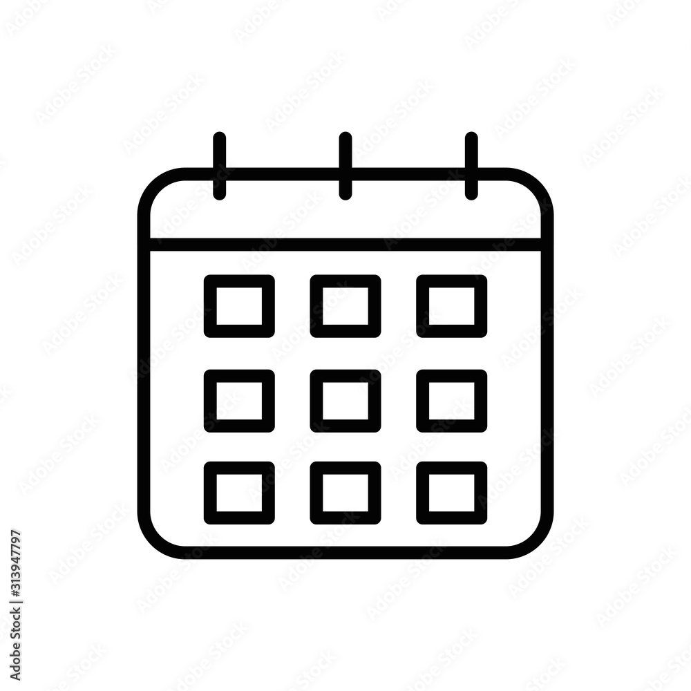 Isolated calendar icon vector design Isolated calendar icon vector design