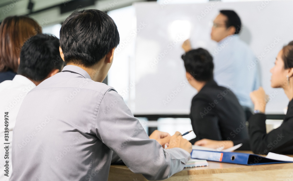 business man and his team presentation and meeting in modern office design planning ideas concept business man and his team presentation and meeting in modern office design planning ideas concept