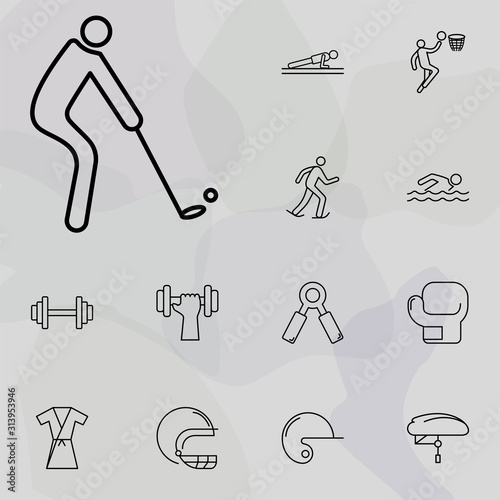 golf player icon. Sport icons universal set for web and mobile