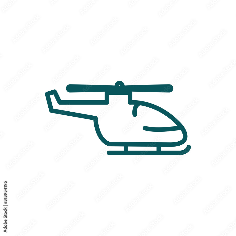Isolated helicopter icon vector design Isolated helicopter icon vector design