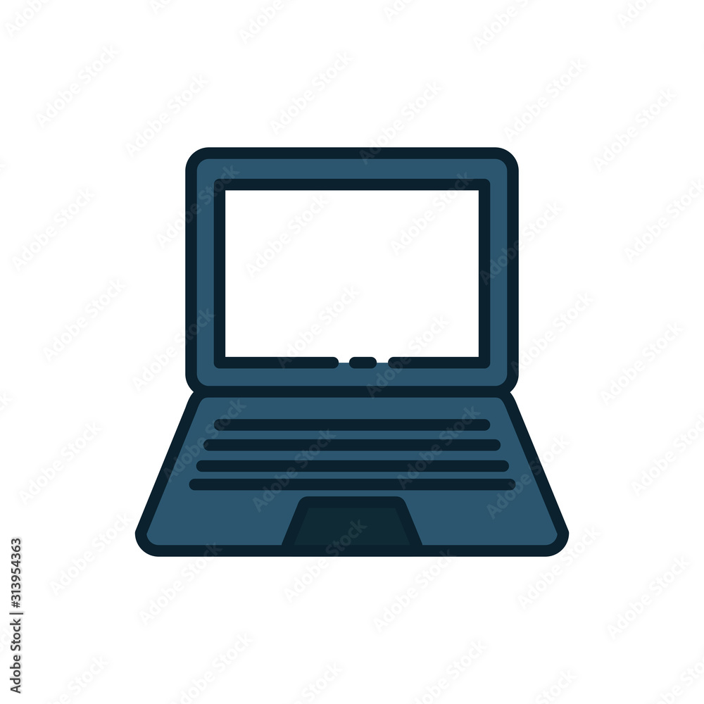 Isolated digital laptop vector design Isolated digital laptop vector design