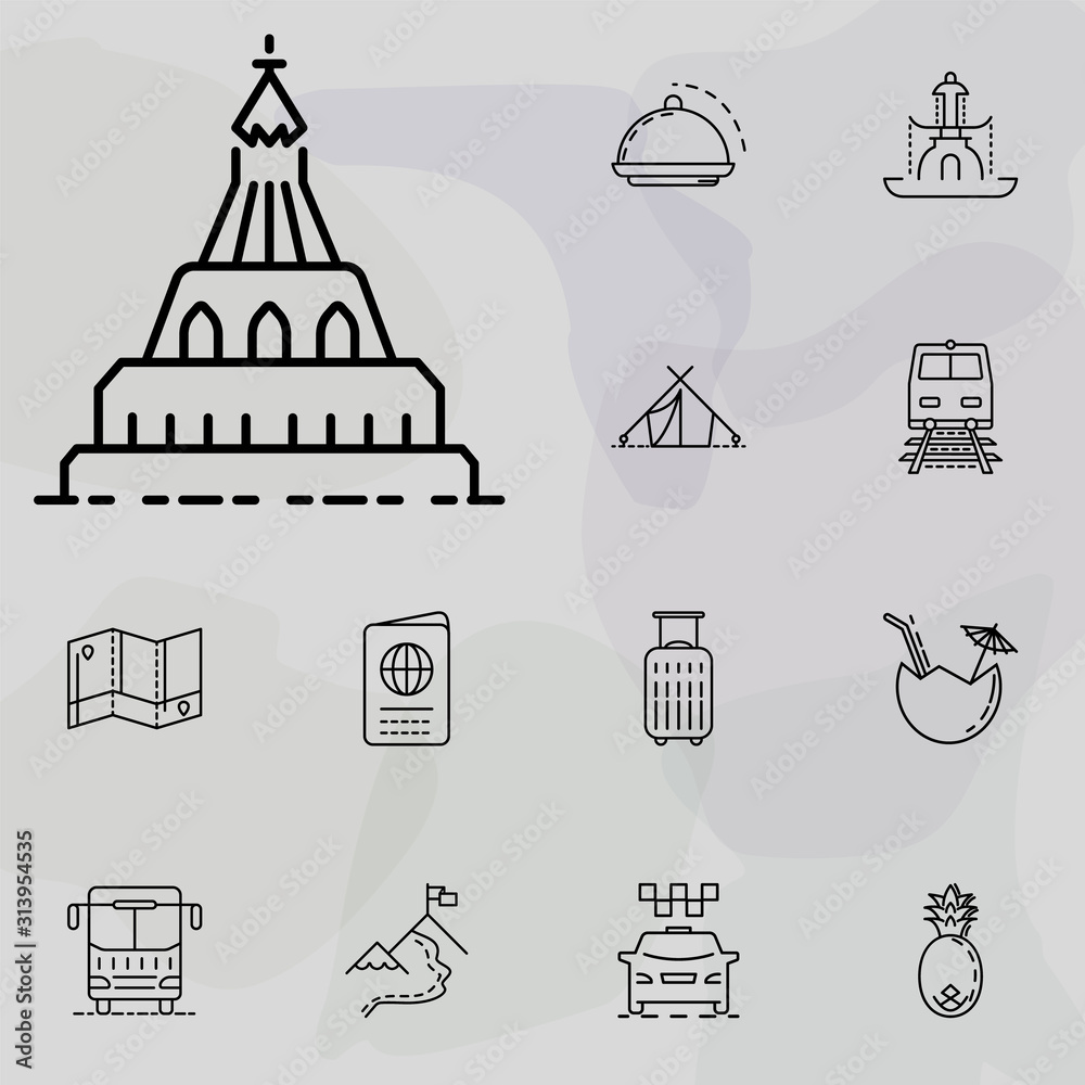 church icon. summer holiday and Travel icons universal set for web and mobile