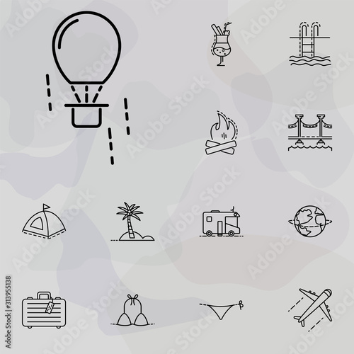 Wallpaper Mural Aerostat icon. summer holiday and Travel icons universal set for web and mobile Torontodigital.ca