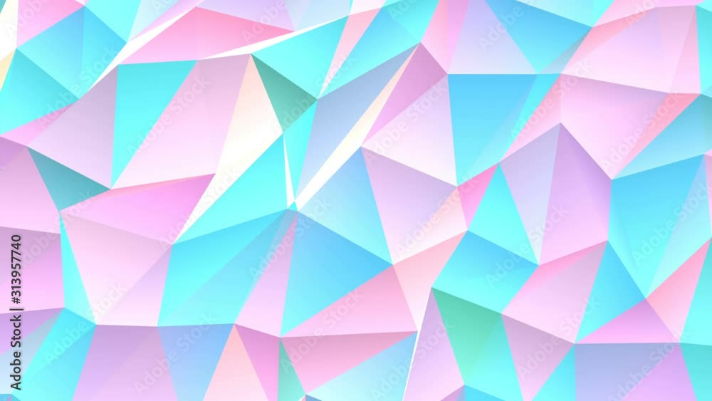 Abstract cg low polygonal blue and pink surface. Geometric triangular lines. 4k motion technology background. Triangle segments. Luxury backdrop. Abstract cg low polygonal blue and pink surface. Geometric triangular lines. 4k motion technology background. Triangle segments. Luxury backdrop.