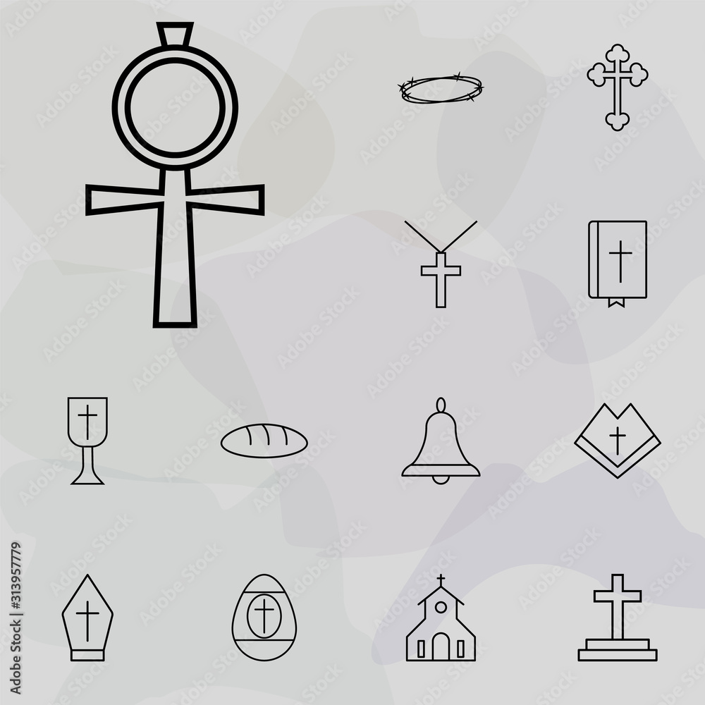 Egyptian cross icon. religion icons universal set for web and mobile Egyptian cross icon. religion icons universal set for web and mobile