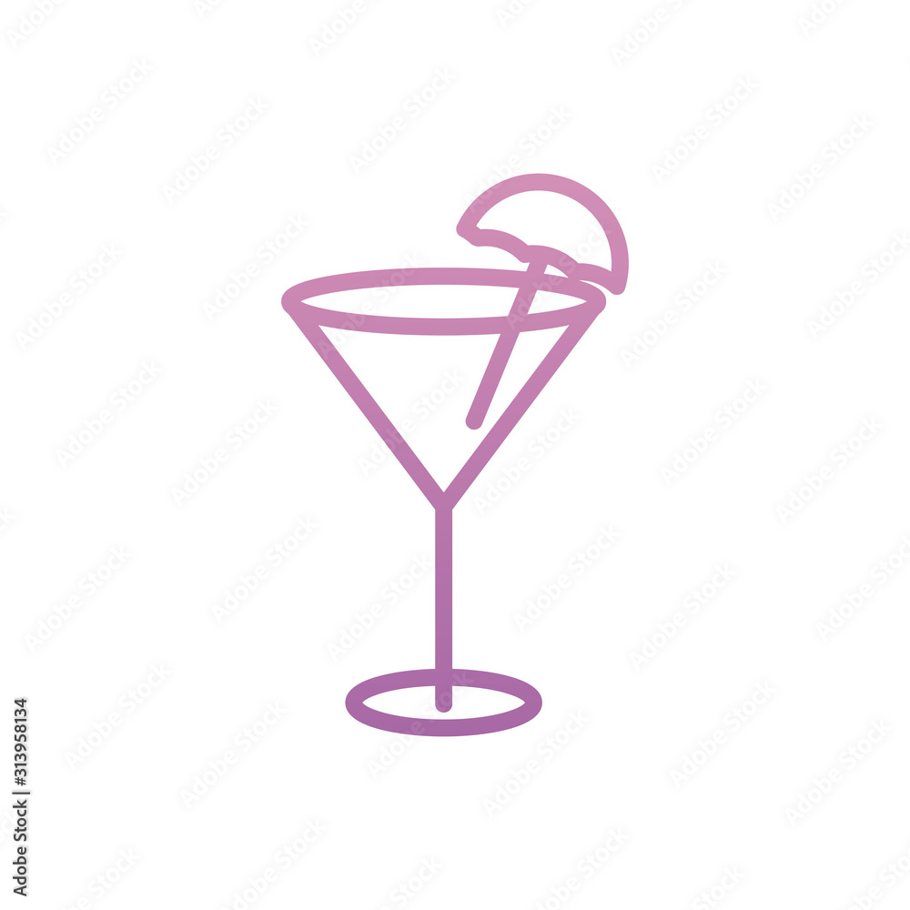 Isolated alcohol cocktail vector design Isolated alcohol cocktail vector design