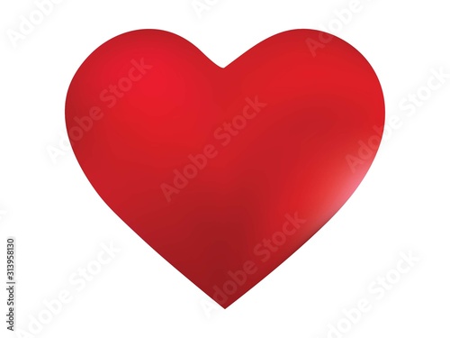 Smooth background in the form of a heart.