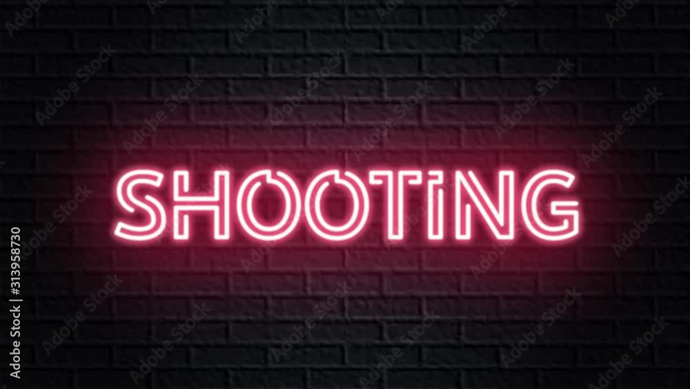 red neon video animation shooting red neon video animation shooting