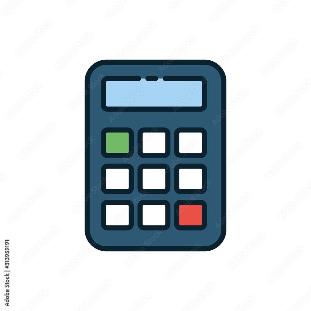 Isolated calculator tool vector design Isolated calculator tool vector design