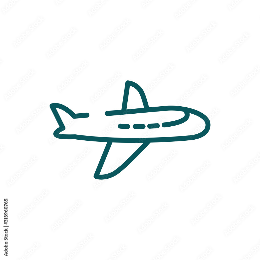 Isolated airplane icon vector design Isolated airplane icon vector design