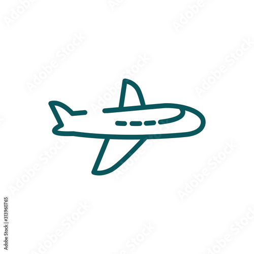 Isolated airplane icon vector design