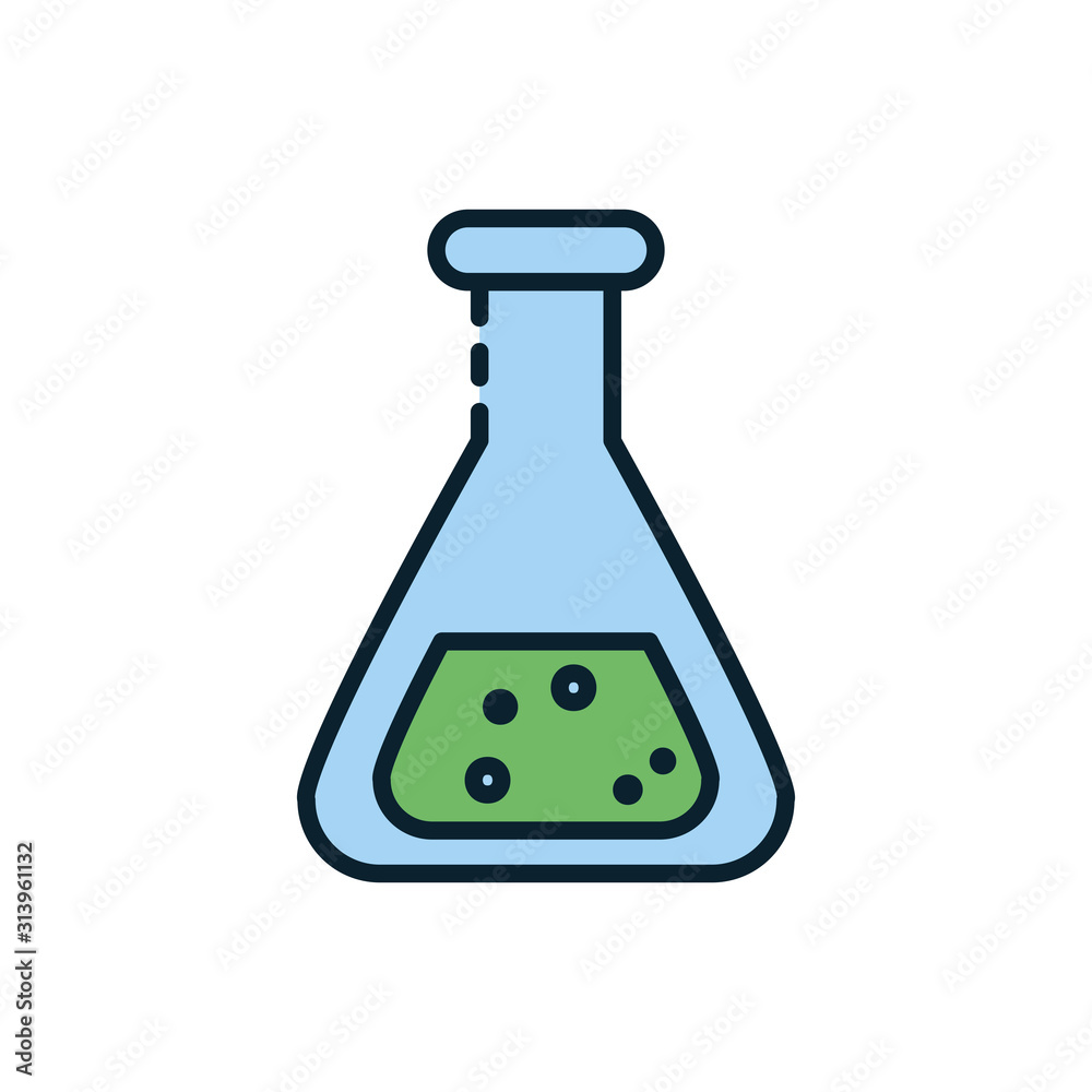 Isolated chemistry flask vector design Isolated chemistry flask vector design