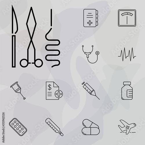 surgical instruments icon. medicine icons universal set for web and mobile