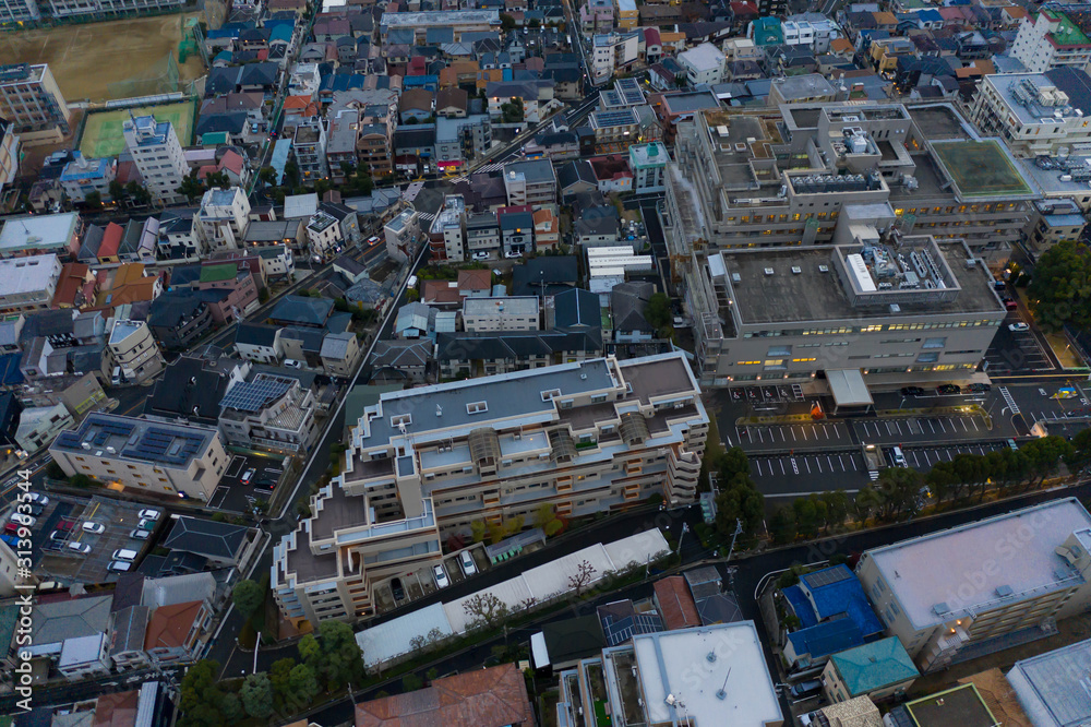 Kobe City Urban Neighborhoods, Aerial View 