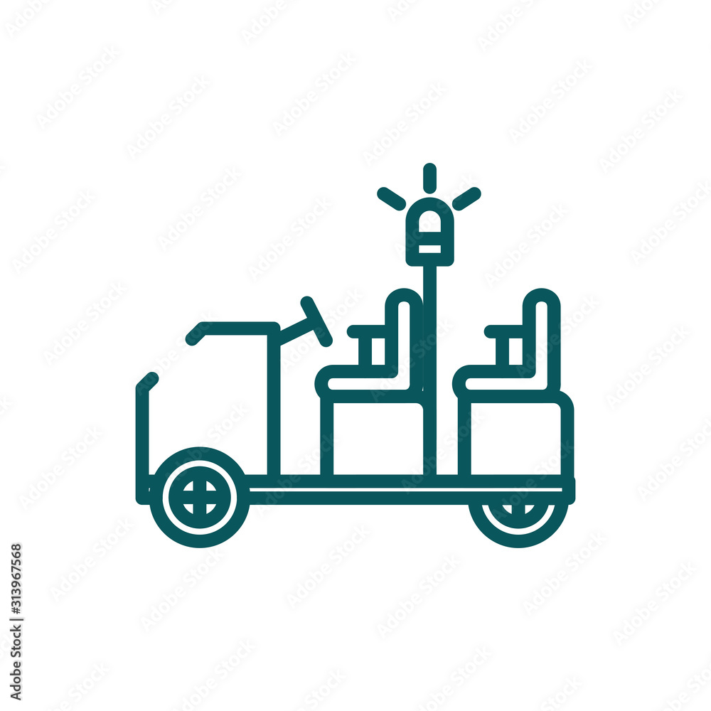 Isolated airport cart vector design Isolated airport cart vector design