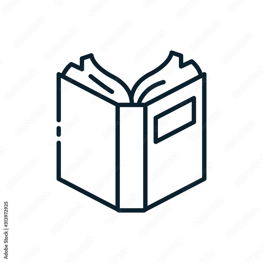 Isolated education open book vector design Isolated education open book vector design