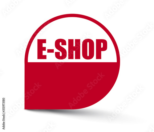 red vector banner eshop