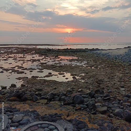 sunset on beach