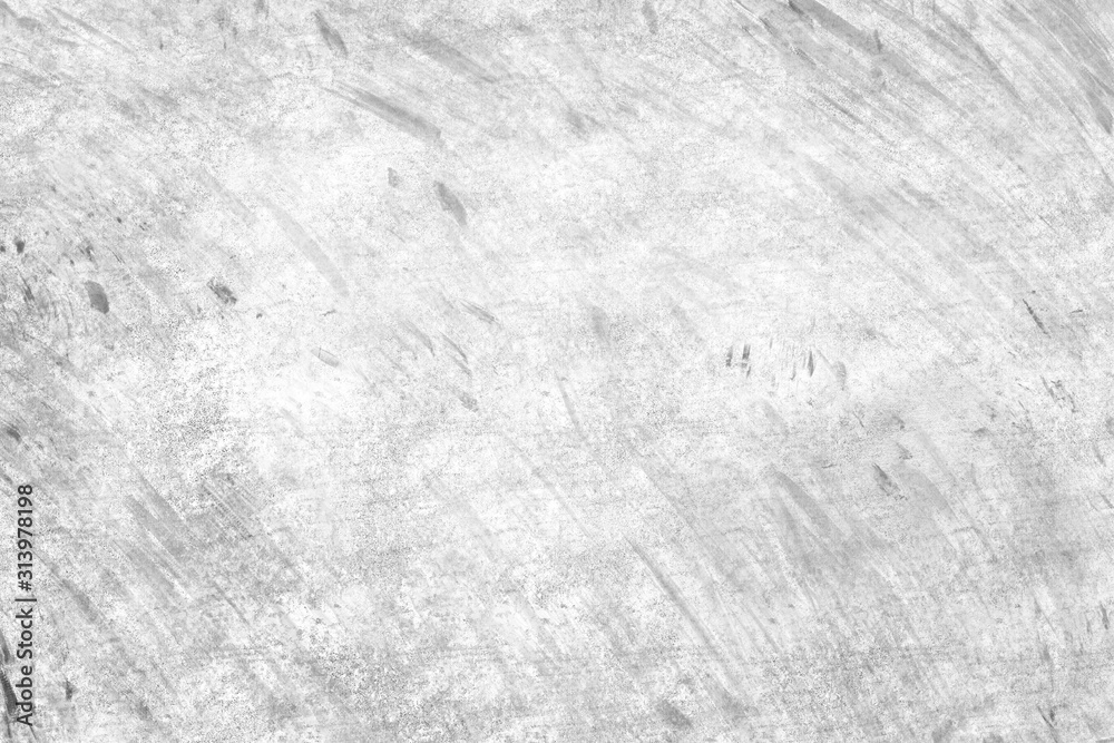 Fototapeta premium Concrete wall white color for background. Old grunge textures with scratches and cracks. White painted cement wall texture.