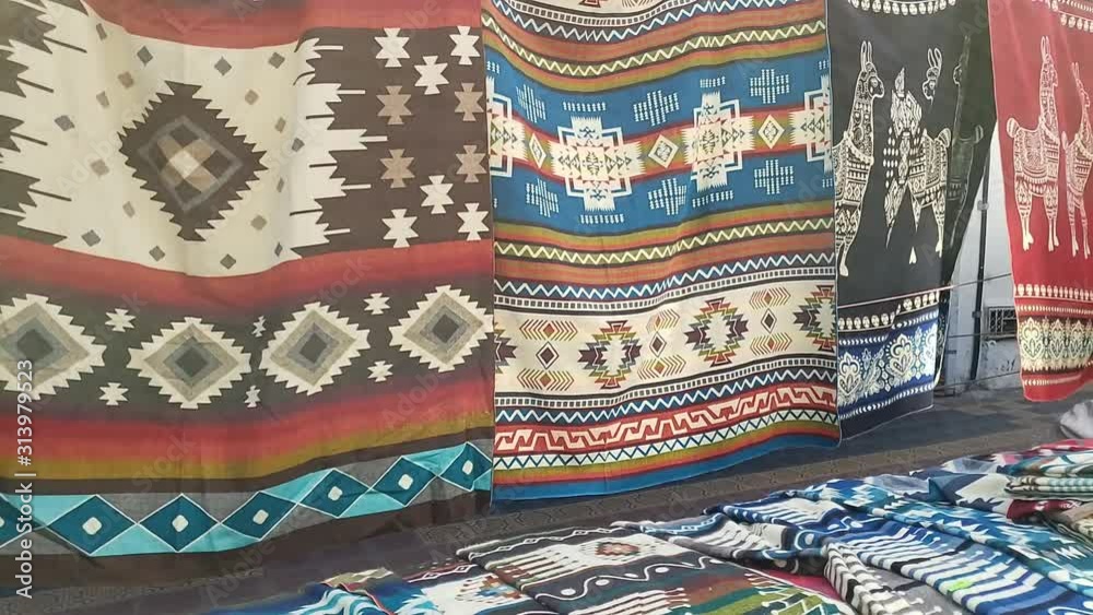 Otavalo market in Imbabura province, Ecuador