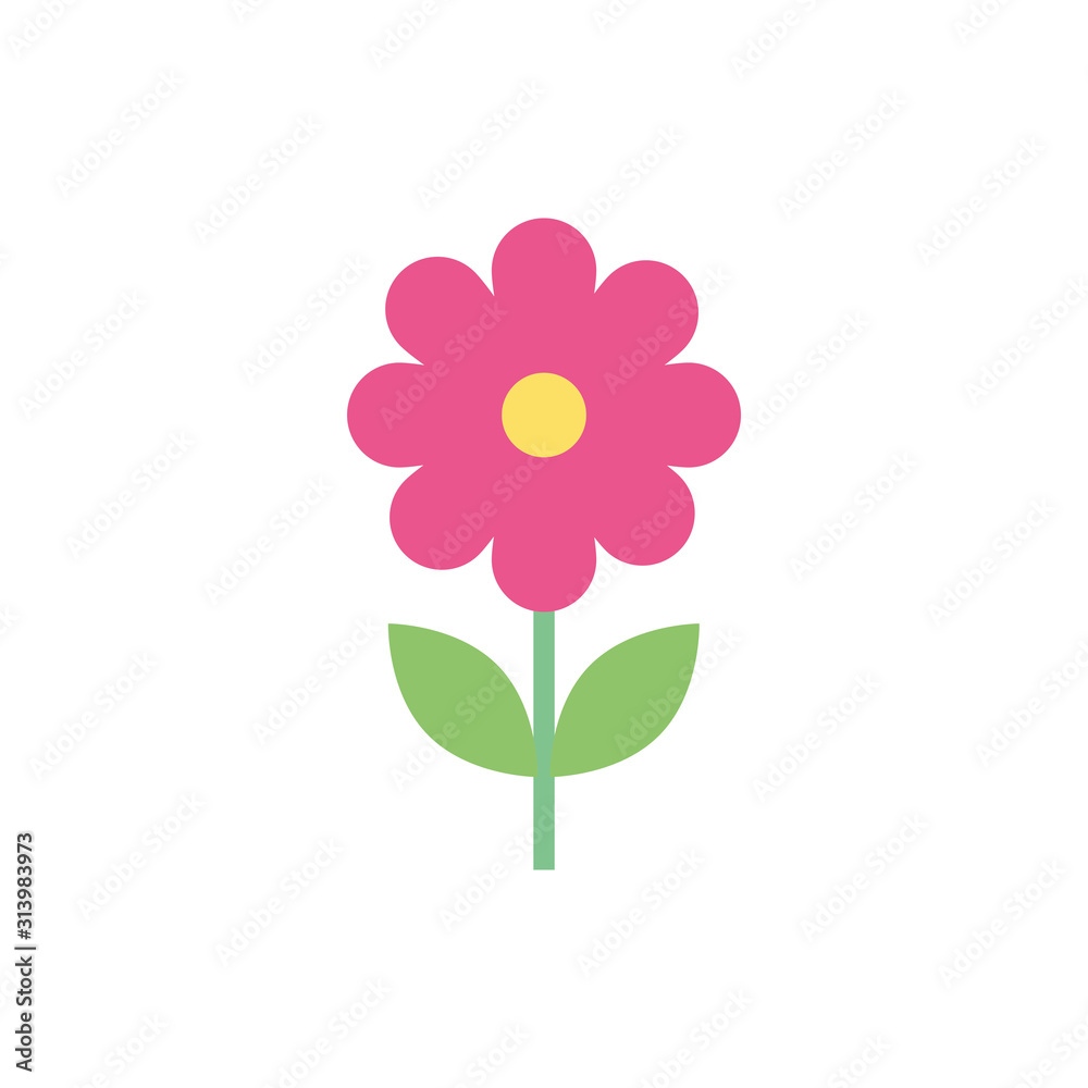 beautiful flower spring isolated icon beautiful flower spring isolated icon
