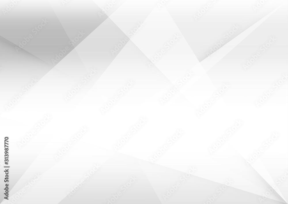 Obraz premium White and grey background. Corporate technology modern design. Pattern style geometric. Abstract modern background used about technology or product presentation backdrop. Vector illustration.