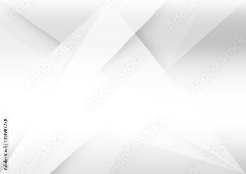 White and grey background. Corporate technology modern design. Pattern style geometric. Abstract modern background used about technology or product presentation backdrop. Vector illustration.
