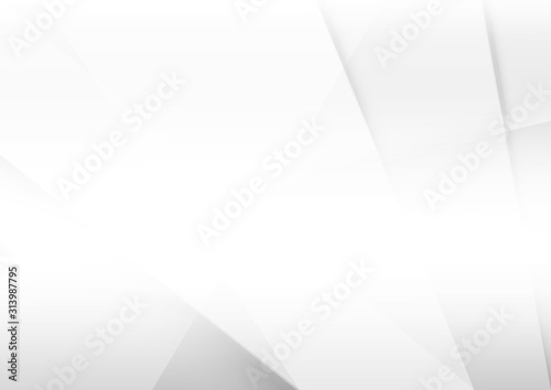 White and grey background. Corporate technology modern design. Pattern style geometric. Abstract modern background used about technology or product presentation backdrop. Vector illustration.