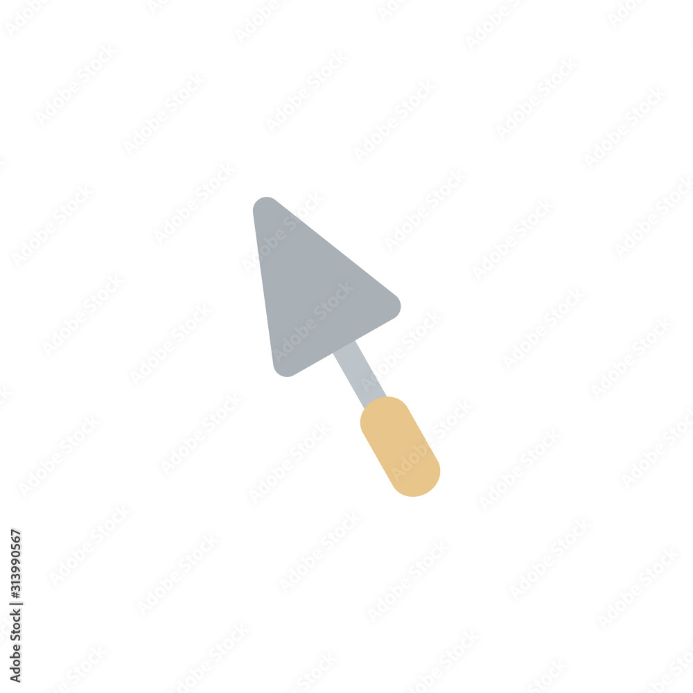 Cake knife flat illustration on white background Cake knife flat illustration on white background