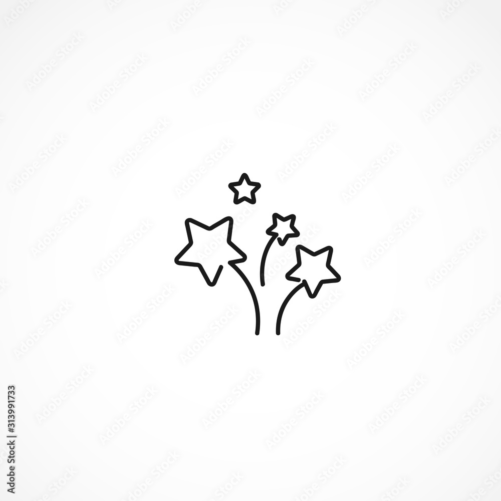 confetti vector icon on white background confetti vector icon on white background