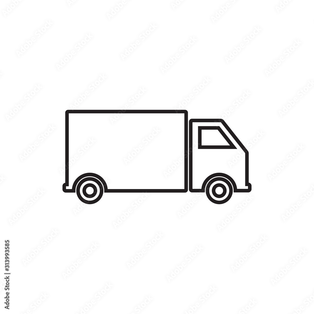 Delivery Truck Icon Vector Design Logo Delivery Truck Icon Vector Design Logo