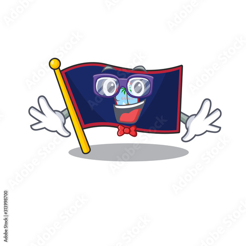cartoon character of Geek flag guam design